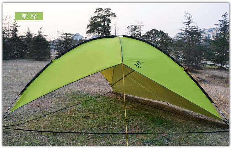 Cheap Goat Tents Camping Picnic 4.8*4.8*4.8*2m 3Side Tent Sandy Beach Sunshade Waterproof Portable Fishing Canopy Gazebos Sun Shelter   